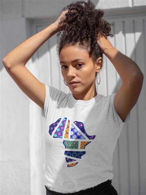 Shwe Shwe Africa map ladies t-shirt | South african design, African design, T shirts for women
