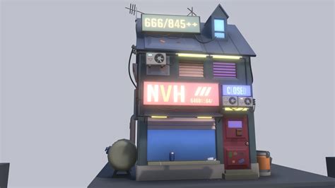 HW 4 Cyberpunk Sci-fi Building - Download Free 3D model by Eh (@Just_Eh ...