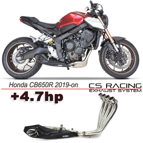 2019-23 Honda CB650R CS Racing Full Exhaust | Muffler + Headers + dB K