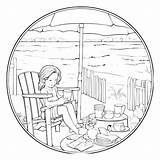 Premium Vector  Summer vacation coloring Page For Kids sketch template