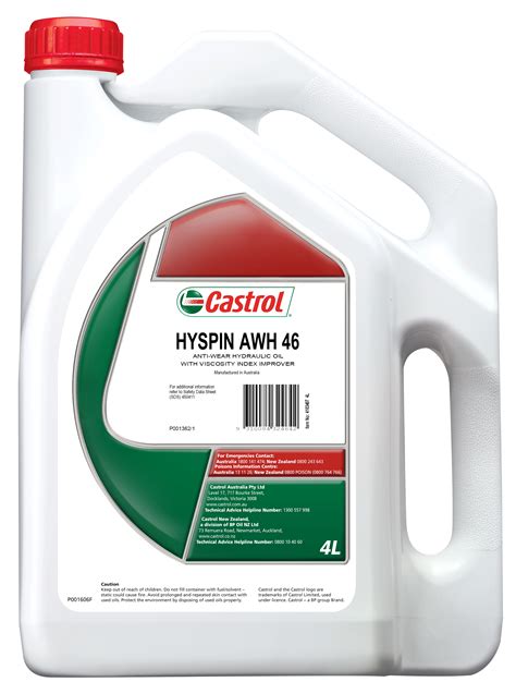 Castrol Hyspin Hydraulic Oil ISO 46 AWH 4L 4103407 | eBay