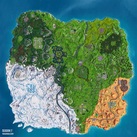 Fortnite Season 7 Map - High Resolution Download – YoGaming.com