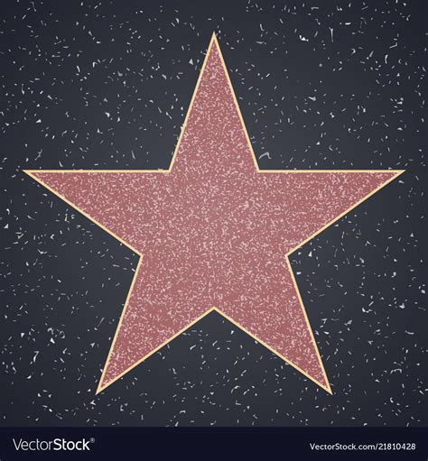 Editable Blank Hollywood Star Template