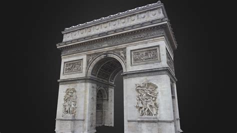 Arc de Triomphe, Paris (with texture) - Download Free 3D model by HoangHiepVu [f5096af] - Sketchfab