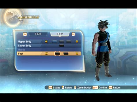 Gt style Goku Black Clothes Cac Colorable – Xenoverse Mods