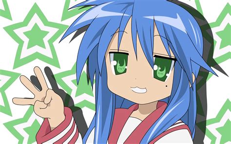 Wallpaper : illustration, anime girls, artwork, cartoon, Lucky Star, Izumi Konata, mangaka ...