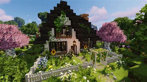 Three Cottages World - Minecraft House Design