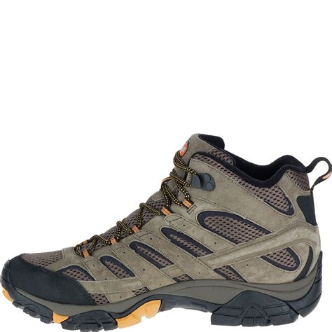 Merrell Men's Moab 2 Mid Ventilator Wide Hiking Boots - Walnut | bootbay