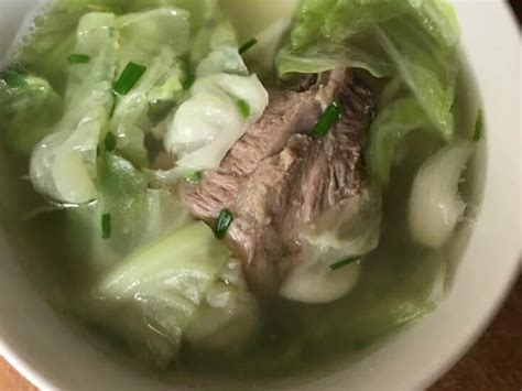 Vietnamese Homestyle Cabbage and Pork Soup - Canh Bap Cai