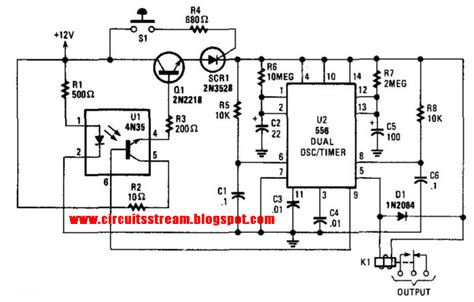 Build a Burglar Alarm With Timed Shutoff Circuit Diagram | Electronic ...