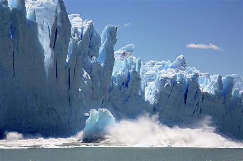 Ice Calving From A Glacier Photograph by Steve Allen/science Photo Library - Fine Art America