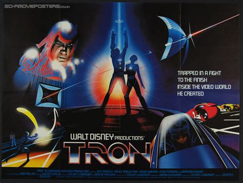 Tron Quad Poster (1982) - Vintage British