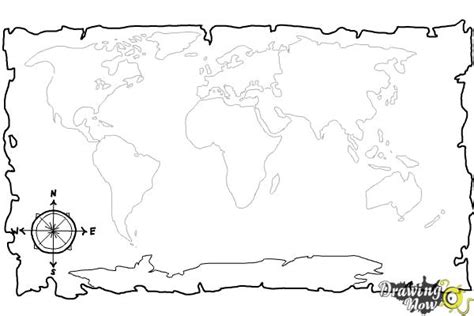 How to Draw a World Map - DrawingNow