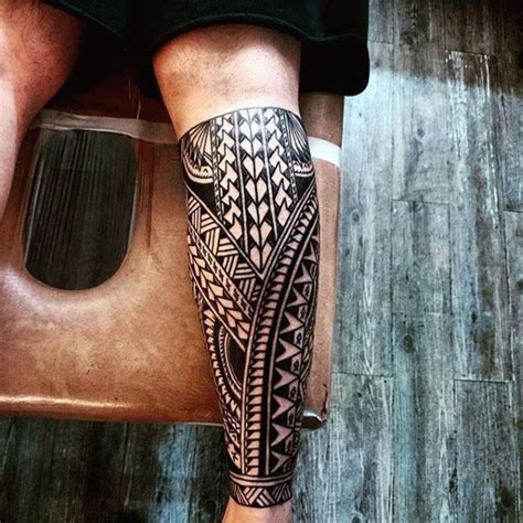 60 Tribal Leg Tattoos For Men - Cool Cultural Design Ideas | Tribal ...