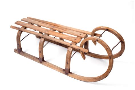 Sled Wood Antique Old Fashioned Stock Photos, Pictures & Royalty-Free Images - iStock