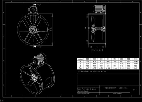 Exhaust Fan Cad Block