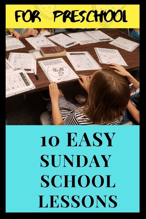 10 Easy Preschool Sunday School Lessons | Sunday school lessons, Preschool sunday school lessons ...