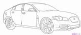 Jaguar Car Coloring Page sketch template