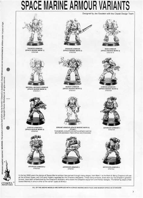 Space Marine Armour Variants | Space marine, Miniature wargaming, Warhammer