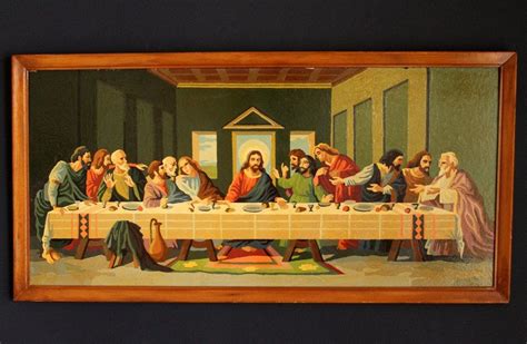 Vintage Last Supper by Leonardo da Vinci Paint By Number Framed Picture ...