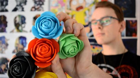 3D Printed Rose Bouquet! - YouTube