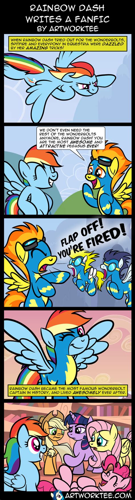 Comic: Rainbow Dash Writes a Fanfic by theairevolution on DeviantArt