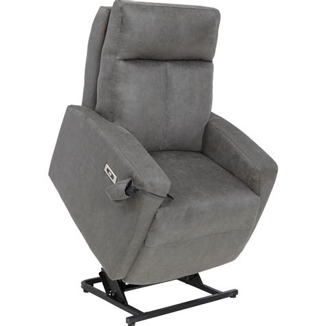 Relaxon Chair Power Lift Recliner - Graphite | Sofa-World-Furniture