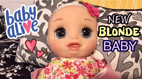 Baby Alive REAL AS CAN BE BLONDE baby details and cuteness overload - YouTube