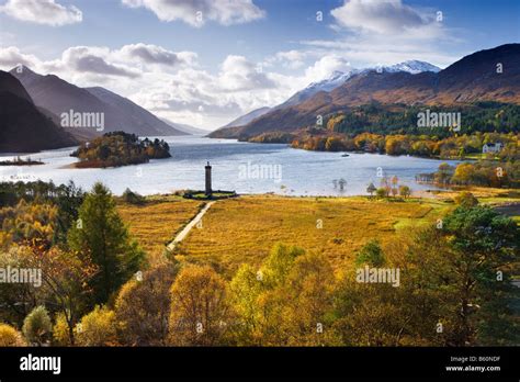 Glenfinnan Monument and Loch Shiel, Highland, Scotland, UK Stock Photo - Alamy