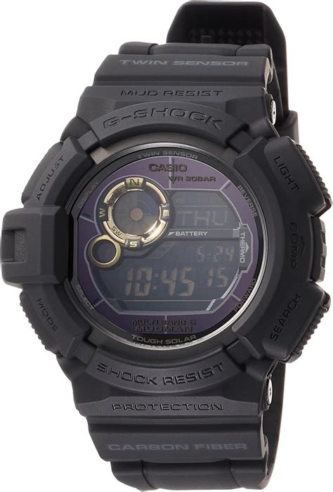 Casio G-Shock Digital Mens MUDMAN Black/Gold Watch G-9300GB-1 G-9300GB ...