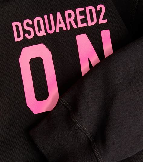 Mens Dsquared2 black ICON Logo Hoodie | Harrods US