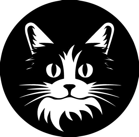 Cat - Black and White Isolated Icon - Vector illustration 27211431 Vector Art at Vecteezy