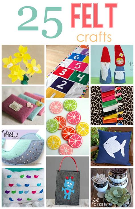 25 Felt Crafts - Cutesy Crafts | Felt crafts, Felt diy, Crafts