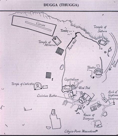 Loyola University Chicago Digital Special Collections | Dougga Plan Map