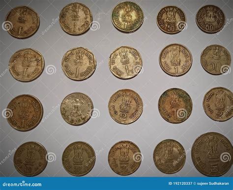 Indian Old Coins Valuable and Rare Stock Image - Image of valuable ...