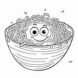 Spaghetti Coloring Page Pages Sketch sketch template