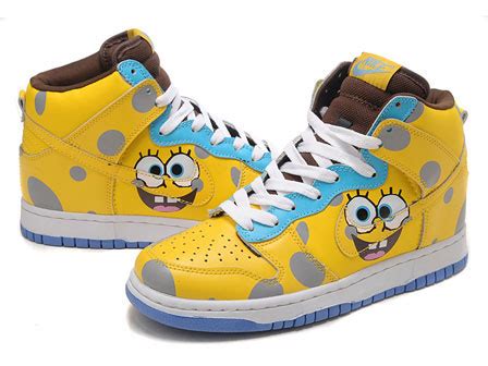 Nike Dunks Custom Design Sneakers : Nike Dunks Cartoon Shoes Spongebob ...