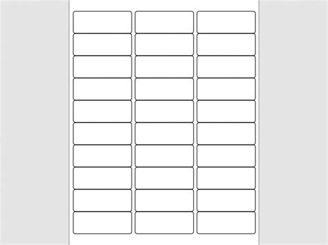 33 Labels Per Sheet Template