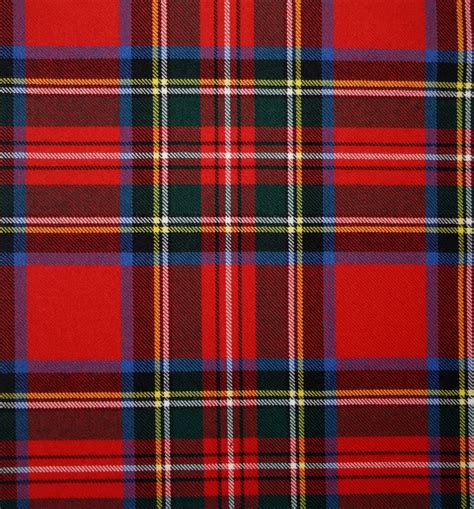 Stewart Royal Modern Medium Weight Clan Family Tartan Scottish Lochcarron