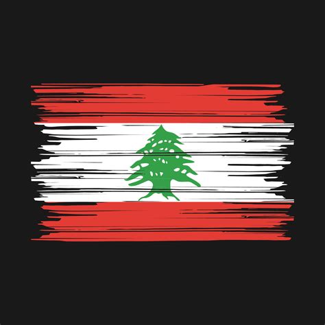 Lebanon Flag Brush 20527148 Vector Art at Vecteezy