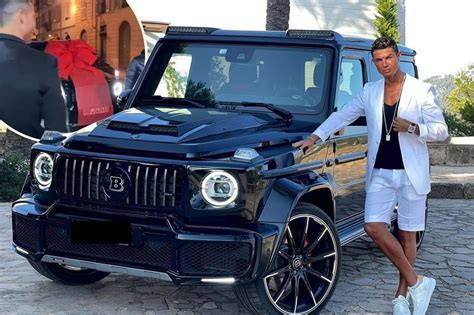 Cristiano Ronaldo shows off his custom £516k Brabus 'G-Wagon' given to him by Georgina Rodriguez ...