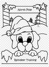 Cute Puppy Christmas Coloring Pages sketch template
