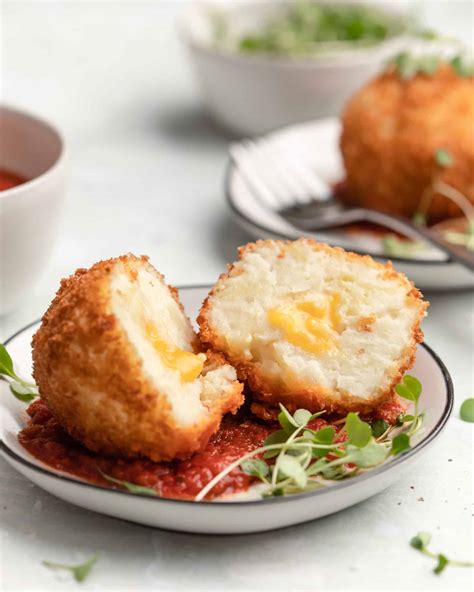 Cheesy Fried Mashed Potato Balls | Joanie Simon