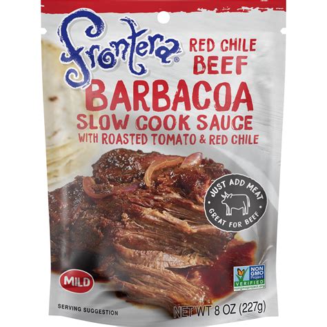 Frontera Mild Red Chile Barbacoa Slow Cook Sauce - Shop Gravy at H-E-B