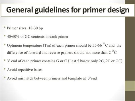 Pcr primer design english version