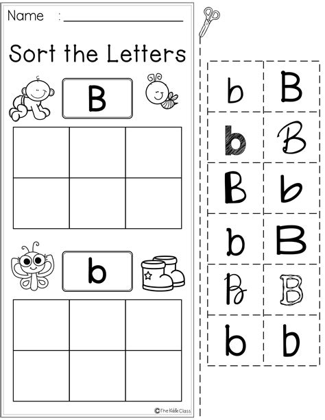 Letter B Phonics Worksheets