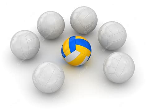 Premium Photo | Volleyball different ball