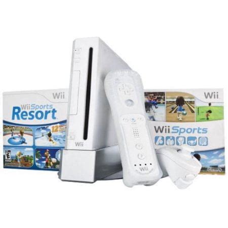 Refurbished Wii Console Bundle With Wii Sports & Wii Sports Resort White - Walmart.com