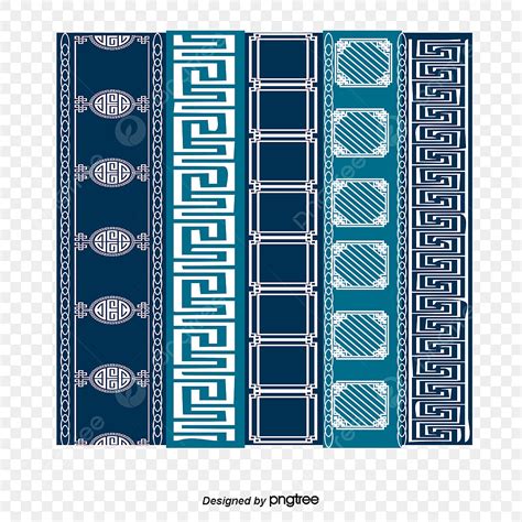 Blue Batik PNG Transparent, Vector Blue National Handmade Batik ...