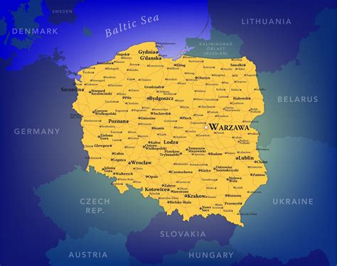 Poland Wall Map | Maps.com.com